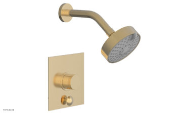 Phylrich BASIC II Pressure Balance Shower and Diverter Set (Less Spout) 4-192 - Satin Brass