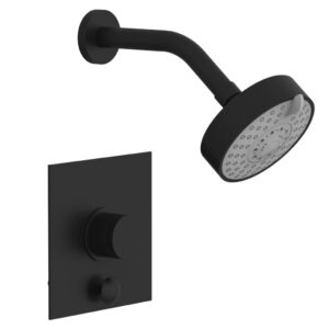 Phylrich BASIC II Pressure Balance Shower and Diverter Set (Less Spout) 4-192 – Matte Black