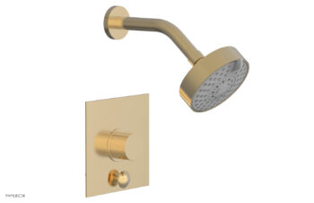 Phylrich BASIC II Pressure Balance Shower and Diverter Set (Less Spout) 4-193 - Satin Brass