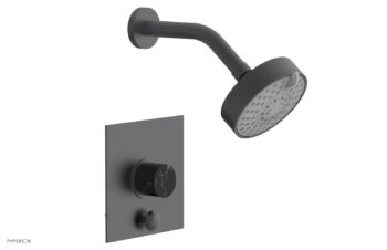 Phylrich BASIC II Pressure Balance Shower and Diverter Set (Less Spout) 4-194 - Gun Metal