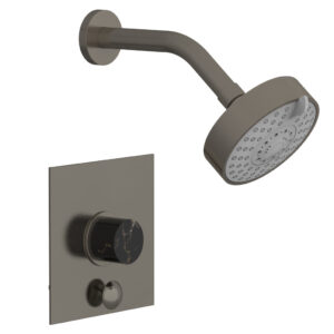 Phylrich BASIC II Pressure Balance Shower and Diverter Set (Less Spout) 4-194 – Pewter