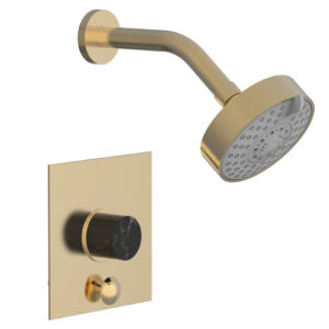 Phylrich BASIC II Pressure Balance Shower and Diverter Set (Less Spout) 4-194 – Satin Brass
