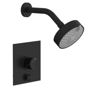 Phylrich BASIC II Pressure Balance Shower and Diverter Set (Less Spout) 4-194 – Matte Black