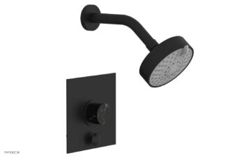Phylrich BASIC II Pressure Balance Shower and Diverter Set (Less Spout) 4-194 - Matte Black