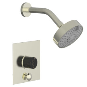 Phylrich BASIC II Pressure Balance Shower and Diverter Set (Less Spout) 4-194 – Satin Nickel