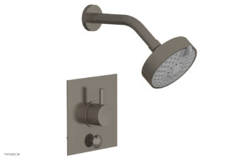 Phylrich BASIC II Pressure Balance Shower and Diverter Set (Less Spout) 4-195 - Pewter