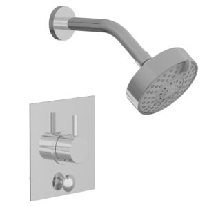 Phylrich BASIC II Pressure Balance Shower and Diverter Set (Less Spout) 4-195 – Polished Chrome