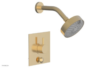 Phylrich BASIC II Pressure Balance Shower and Diverter Set (Less Spout) 4-195 - Satin Brass