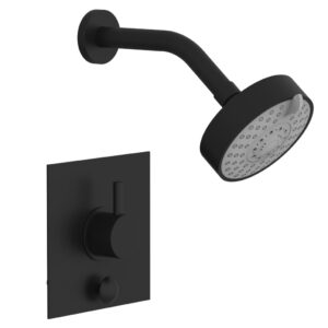 Phylrich BASIC II Pressure Balance Shower and Diverter Set (Less Spout) 4-195 – Matte Black