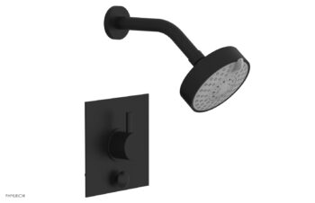 Phylrich BASIC II Pressure Balance Shower and Diverter Set (Less Spout) 4-195 - Matte Black