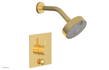 Phylrich BASIC II Pressure Balance Shower and Diverter Set (Less Spout) 4-195 - Polished Gold