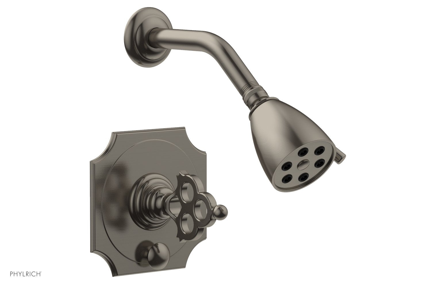 Phylrich MAISON Pressure Balance Shower and Diverter Set (Less Tub Spout) 4-471 - Pewter