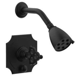Phylrich MAISON Pressure Balance Shower and Diverter Set (Less Tub Spout) 4-471 – Matte Black