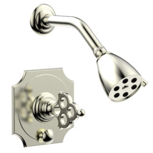Phylrich MAISON Pressure Balance Shower and Diverter Set (Less Tub Spout) 4-471 – Satin Nickel