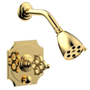 Phylrich MAISON Pressure Balance Shower and Diverter Set (Less Tub Spout) 4-471 – Polished Gold