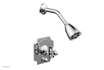 Phylrich COURONNE Pressure Balance Shower and Diverter Set (Less Spout) 4-474 - Polished Chrome