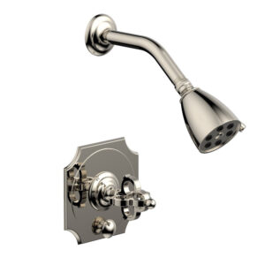 Phylrich COURONNE Pressure Balance Shower and Diverter Set (Less Spout) 4-474 – Polished Nickel