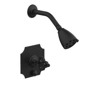 Phylrich COURONNE Pressure Balance Shower and Diverter Set (Less Spout) 4-474 – Matte Black