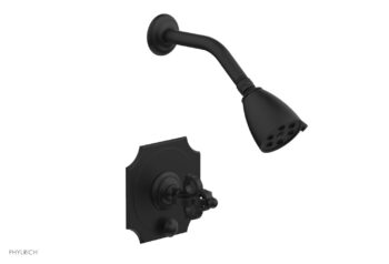 Phylrich COURONNE Pressure Balance Shower and Diverter Set (Less Spout) 4-474 - Matte Black