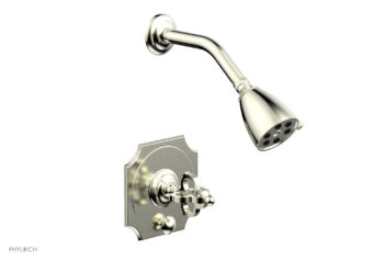 Phylrich COURONNE Pressure Balance Shower and Diverter Set (Less Spout) 4-474 - Satin Nickel