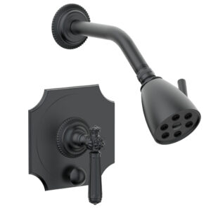 Phylrich MARVELLE Pressure Balance Shower and Diverter Set (Less Spout), Lever Handle 4-478 – Gun Metal