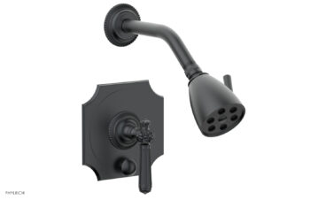 Phylrich MARVELLE Pressure Balance Shower and Diverter Set (Less Spout), Lever Handle 4-478 - Gun Metal