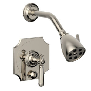 Phylrich MARVELLE Pressure Balance Shower and Diverter Set (Less Spout), Lever Handle 4-478 – Polished Nickel