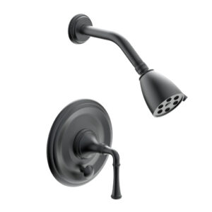 Phylrich BEADED Pressure Balance Shower and Diverter Set (Less Spout), Lever Handle 4-481 – Gun Metal