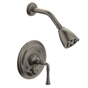 Phylrich BEADED Pressure Balance Shower and Diverter Set (Less Spout), Lever Handle 4-481 – Pewter