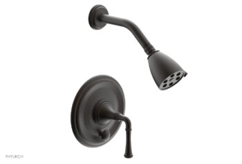 Phylrich BEADED Pressure Balance Shower and Diverter Set (Less Spout), Lever Handle 4-481 - Oil Rubbed Bronze