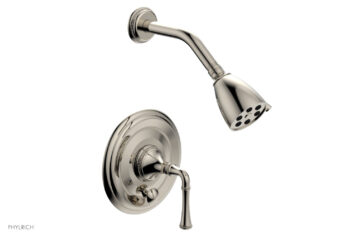 Phylrich BEADED Pressure Balance Shower and Diverter Set (Less Spout), Lever Handle 4-481 - Polished Nickel