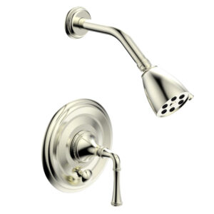 Phylrich BEADED Pressure Balance Shower and Diverter Set (Less Spout), Lever Handle 4-481 – Satin Nickel