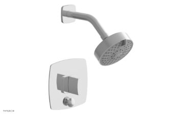 Phylrich RADI Pressure Balance Shower and Diverter Set (Less Spout), Blade Handle 4-557 - Polished Chrome