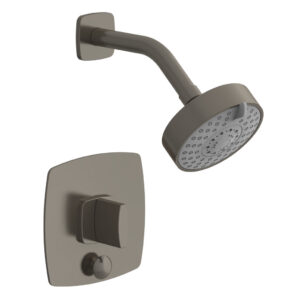 Phylrich RADI Pressure Balance Shower and Diverter Set (Less Spout), Blade Handle 4-557 – Pewter