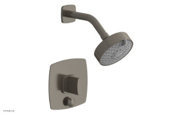 Phylrich RADI Pressure Balance Shower and Diverter Set (Less Spout), Blade Handle 4-557 - Pewter