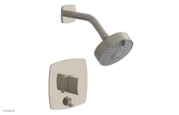 Phylrich RADI Pressure Balance Shower and Diverter Set (Less Spout), Blade Handle 4-557 - Polished Nickel