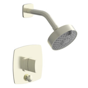 Phylrich RADI Pressure Balance Shower and Diverter Set (Less Spout), Blade Handle 4-557 – Satin Nickel