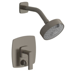 Phylrich RADI Pressure Balance Shower and Diverter Set (Less Spout), Lever Handle 4-558 – Pewter