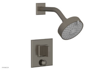 Phylrich DIAMA Pressure Balance Shower and Diverter Set (Less Spout), Blade Handle 4-565 - Pewter