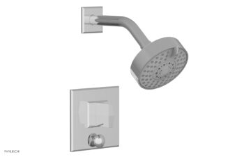 Phylrich DIAMA Pressure Balance Shower and Diverter Set (Less Spout), Blade Handle 4-565 - Polished Chrome