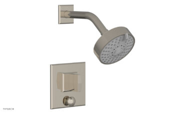 Phylrich DIAMA Pressure Balance Shower and Diverter Set (Less Spout), Blade Handle 4-565 - Polished Nickel