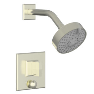 Phylrich DIAMA Pressure Balance Shower and Diverter Set (Less Spout), Blade Handle 4-565 – Satin Nickel