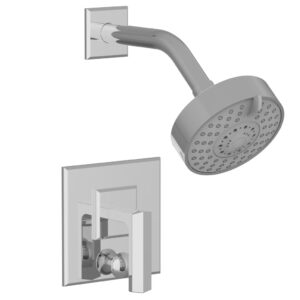 Phylrich DIAMA Pressure Balance Shower and Diverter Set (Less Spout), Lever Handle 4-566 – Polished Chrome