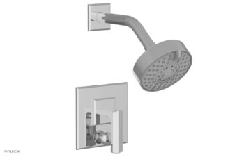 Phylrich DIAMA Pressure Balance Shower and Diverter Set (Less Spout), Lever Handle 4-566 - Polished Chrome