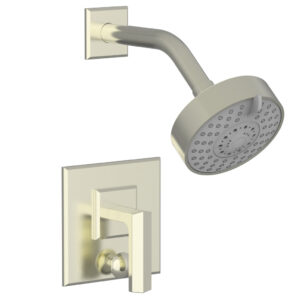 Phylrich DIAMA Pressure Balance Shower and Diverter Set (Less Spout), Lever Handle 4-566 – Satin Nickel
