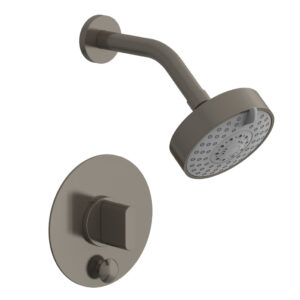 Phylrich ROND Pressure Balance Shower and Diverter Set (Less Spout), Lever Handle 4-573 – Pewter