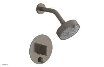 Phylrich ROND Pressure Balance Shower and Diverter Set (Less Spout), Lever Handle 4-573 - Pewter