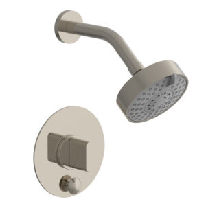 Phylrich ROND Pressure Balance Shower and Diverter Set (Less Spout), Blade Handle 4-572 – Polished Nickel
