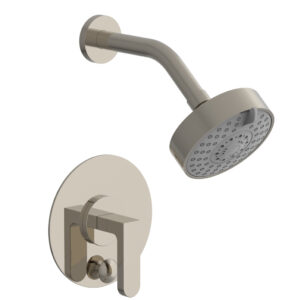 Phylrich ROND Pressure Balance Shower and Diverter Set (Less Spout), Lever Handle 4-573 – Polished Nickel