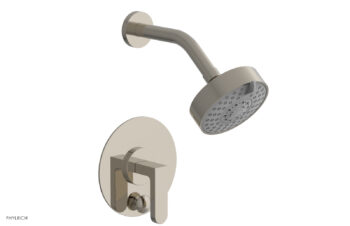 Phylrich ROND Pressure Balance Shower and Diverter Set (Less Spout), Lever Handle 4-573 - Polished Nickel